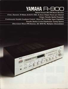 Yamaha R 900 Stereo Receiver Brochure 1982  