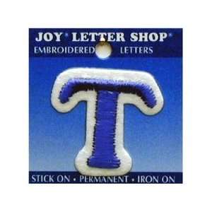  Joy Letter Shop Iron On Blue T (6 Pack)