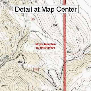  USGS Topographic Quadrangle Map   Meyer Mountain, Montana 