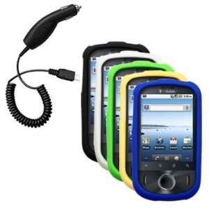   Green, Yellow, Blue) & Car Charger for Huawei Comet / U8150 Cell