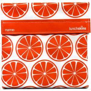  Reusable Cloth Sandwich Bag   Tangerine Orange Kitchen 