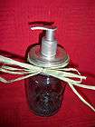 Mason Jar Lid Soap or Lotion Dispenser With A Metal Lid and New Pump
