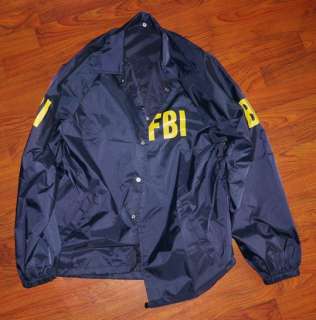 FBI   FANCY DRESS Movie / TV Style Windbreaker Jacket   F.B.I 