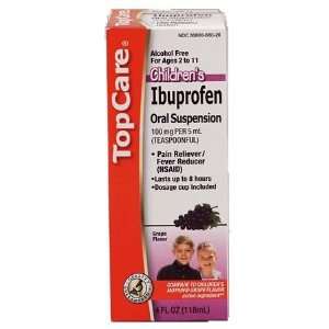   Top Care Ibuprofen Childrens Grape Flavor 4Oz