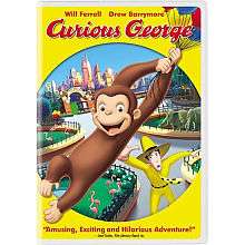 Curious George DVD   Widescreen   Universal Studios   Toys R Us