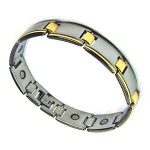    Mens Magnetic Stainless Steel Golf Link Bracelet E Jewelry