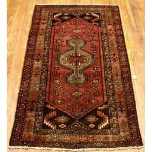   Hand Knotted Hamedan Persian Rug   64x35:  Home & Kitchen