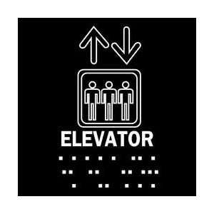 Braille Safety Sign,8x8,elevator   BRADY  Industrial 