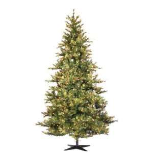  7.5 Pre Lit Slim Mixed Country Fir Christmas Tree   Clear 