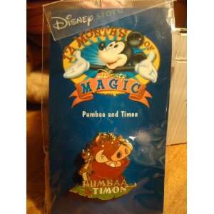  Exclusive 12 months of Magic Trading Pin Pumbaa and Timon