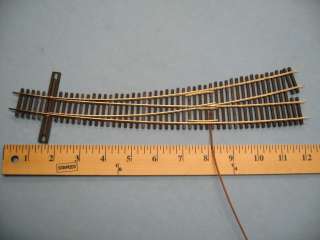 HO Scale curved # 6 LH 50 radius turnout code 83  