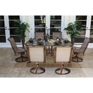  Chub Cay Patio 7 Piece Rocking Chair and Table Set: Patio 