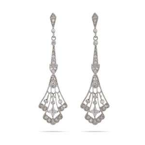   and Glamorous CZ Filigree Design Earrings Eves Addiction Jewelry