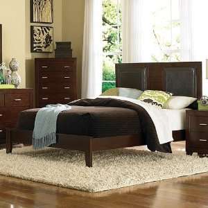  Wildon Home Fredonia Panel Bed in Deep Brown