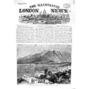  1860 VIEW TOWN BEYROUT MOUNT LEBANON SHIPS FARLEY