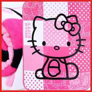 Sanrio Hello Kitty Plush Throw Blanket :Microfiber Pink  