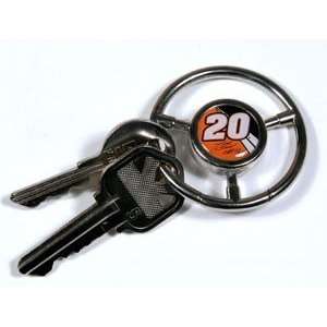  NASCAR Steering Wheel Key Chain   Tony Stewart: Sports 