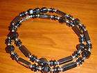 Maui Style Hematite Bead Strand Necklace 18