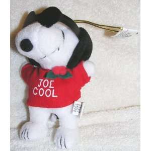   Peanuts 5 Plush Snoopy Joe Cool Christmas Ornament Doll: Toys & Games