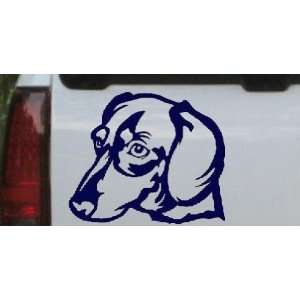 Dotson Dog Animals Car Window Wall Laptop Decal Sticker    Navy 10in X 