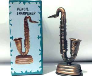Saxophone Musical Instrument Die cast Metal Pencil Sharpener  