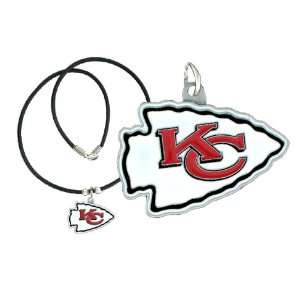 Kansas City Chiefs Logo Pendant Necklace:  Sports 
