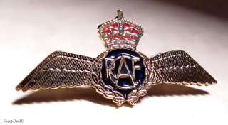   Canada Royal Canadian Air Force Golden Pilot Wing 1945 1952  