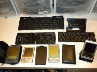 LARGE LOT PDA   PALM TUNSTEN SONY CLIE T615C TARGUS KEYBOARD MOSTLY 
