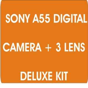  Sony A55 Digital Camera + Sony 18 55mm f/3.5 5.6 Zoom Lens 