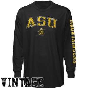  Appalachian State Mountaineers Black Old Time Pride Long 