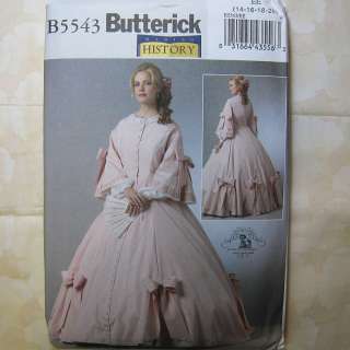   5543 Civil War Era Gown Costume Pattern 14 20 031664435563  
