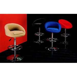 Upholstery Swivel Bar Stool (One Pair of White Color Stools)  