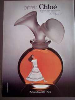 1981 CHLOE Perfume Bottle vintage womens fragrance ad  