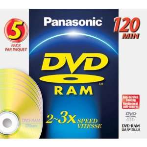  Rewritable DVD RAM Disc Without Cartridge   5 Pack 