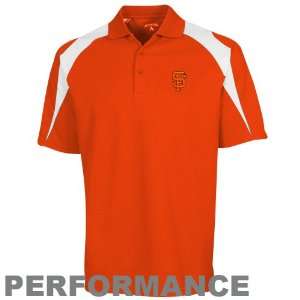 MLB Antigua San Francisco Giants Orange Innovate Performance Polo 