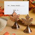 125 autumn leaf wedding place card holder design favor bulk