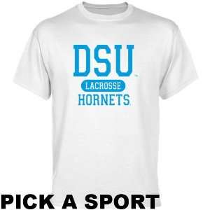  Delaware State Hornets White Custom Sport T shirt 