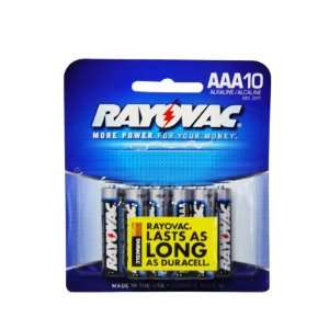  Rayovac AAA Alkaline Batteries   10 Pack Electronics