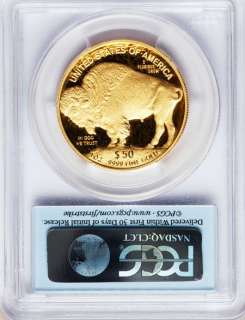 2012 W $50 One Ounce Gold Buffalo First Strike PCGS PR69 DCAM Deep 
