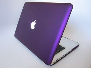   MacBook Pro Rubberized Hard Case Laptop Cover   Eggplant Purple  