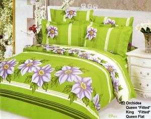 Orchid King Full Queen Duvet Comforter Bed Bedding Set  