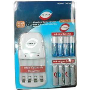   with Wall Charger Plus 4 Free Alkaline Batteries Electronics