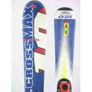 Used Salomon Crossmax T Kids Grom Jr. Snow Ski with Binding A  