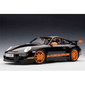  Porsche 997 GT3 RS 1/12  Black w/ Orange Stripes Toys 