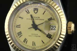 TUDOR TWO TONE PRINCESS OYSTERDATE AUTOMATIC LADIES WATCH  