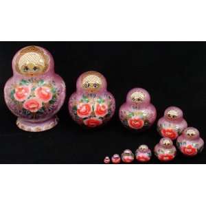  10 pcs. Russian Nesting Doll (#3044) 