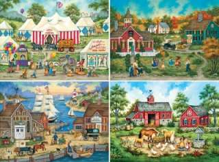 BONNIE WHITE MAIN STREET VALUE JIGSAW PUZZLE COLLECTION 2012   SET OF 