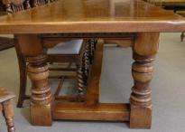 Oak Refectory Table Set William Mary Farmhouse Chairs  