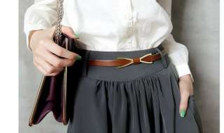 Korea Women Waist Narrow Thin Skinny Belt 4 Colors Fkj  