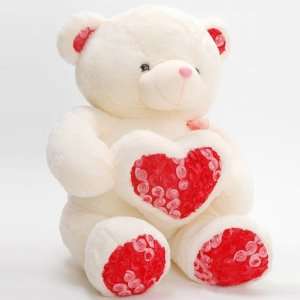  High Quality! Big Teddy Bear Who Always Love Pink Heart 